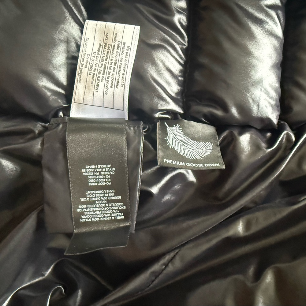 Aritzia Shiny Black Long Puffer Jacket - Picture 9 of 12